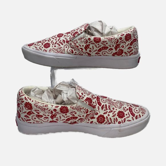 Vans Year of the Tiger Red Slip-on Skate Shoes Men 10.5 Women 12 main image 3